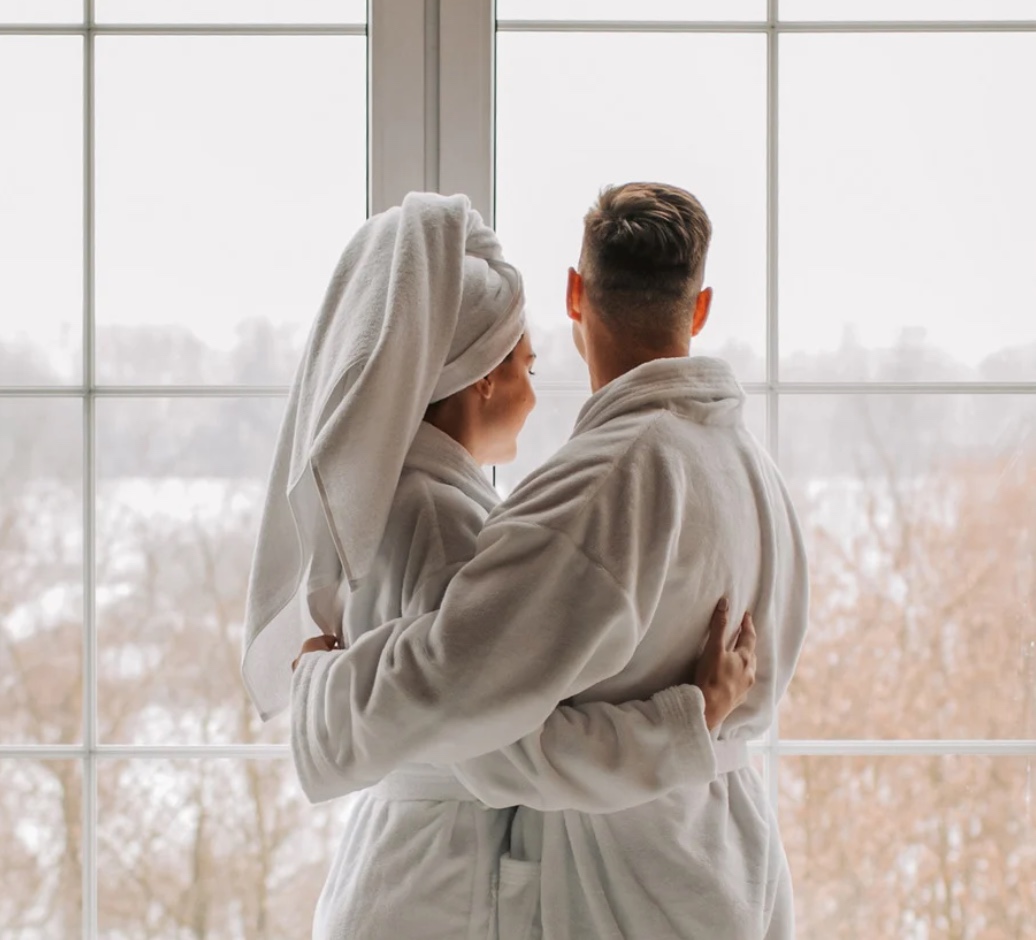 Happy weekend for couple